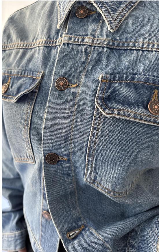  6397 데님 자켓 쉬런큰 재킷 아메리카나 블루 - 6397