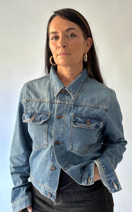  6397 데님 자켓 쉬런큰 재킷 아메리카나 블루