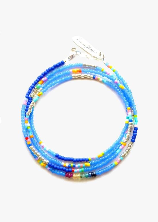  Bunny Shapiro 팔찌 버니 샤피로 바히아 랩 브레이슬릿 블루