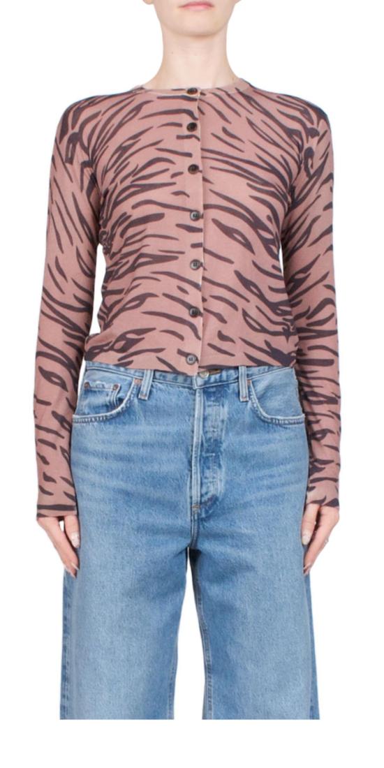  6397 가디건 크루 카디건 타이거