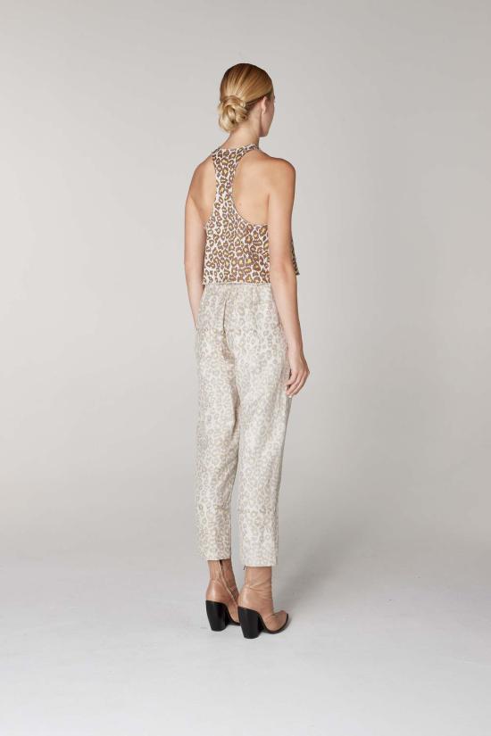  라쿠엘 알레그라 민소매 티셔츠 라켈 알레그라 하나이 탱크 레오파드 프린트 - RAQUEL ALLEGRA