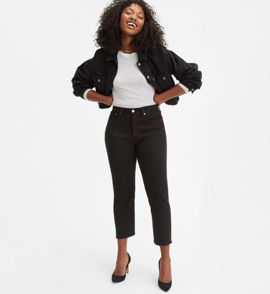  리바이스 데님 팬츠 웨지 스트레이트 블랙 스프라우트 - LEVI'S