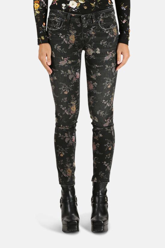  알13 데님 팬츠 R13 케이트 스키니 진 라이트 플로럴
