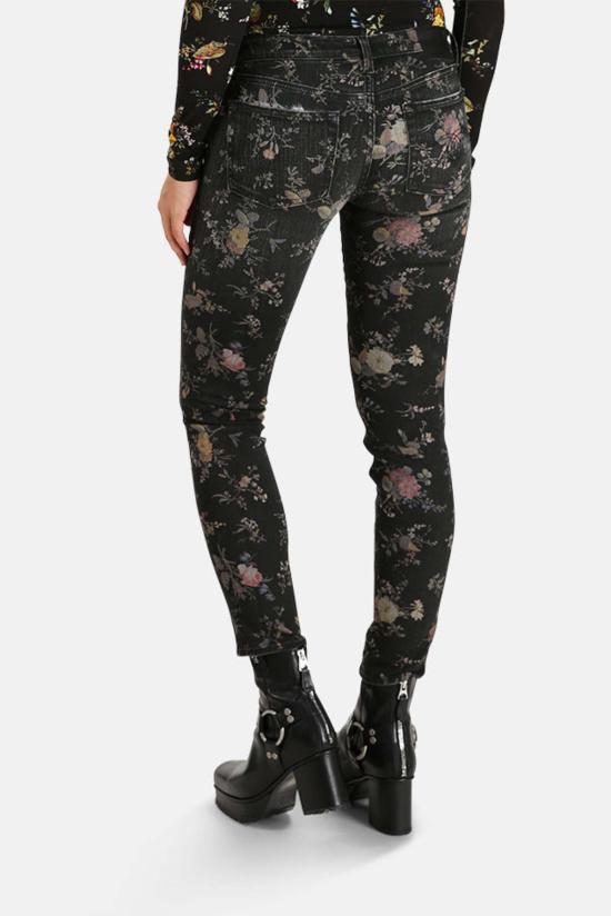  알13 데님 팬츠 R13 케이트 스키니 진 라이트 플로럴 - R13