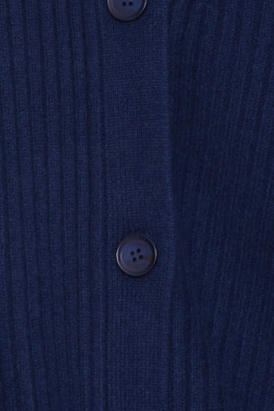  더 타일 클럽 가디건 타일 클럽 루시 리브 코쿤 카디건 네이비 - THE TILE CLUB