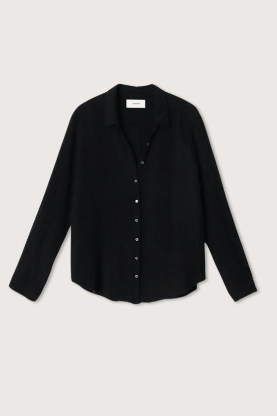  시레나 셔츠 스카우트 거즈 셔츠 블랙