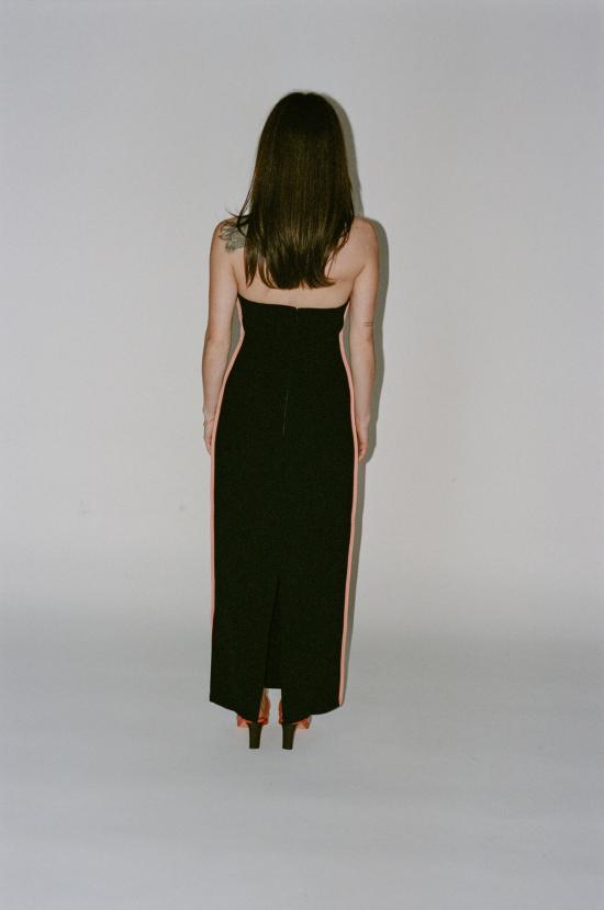  패리스 조지아 롱 원피스 파리 조지아 나시아 드레스 블랙/코럴 - PARIS GEORGIA