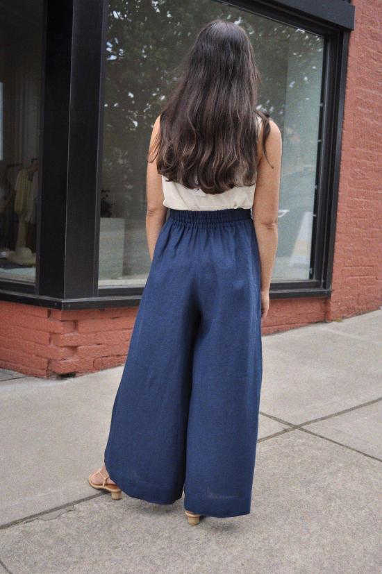  코코볼로 스트레이트 팬츠 알바 팬츠 네이비 - COCOBOLO