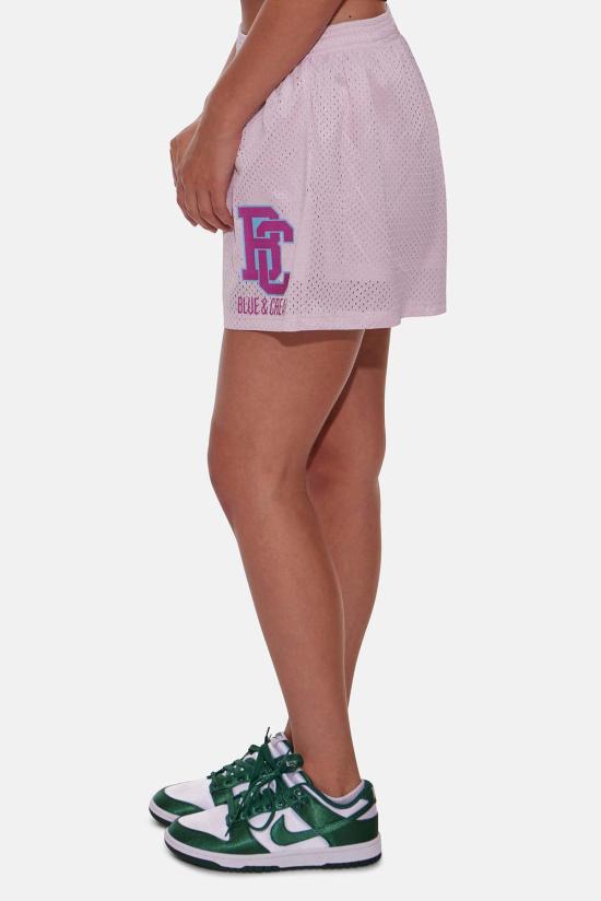  블루&크림 숏팬츠 여성용 메시 반바지 소프트 핑크 - BLUE&CREAM