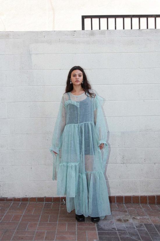  케이코 롱 원피스 Kk Co Nine Twenty Seven 드레스 워프드 모스 - KKCO