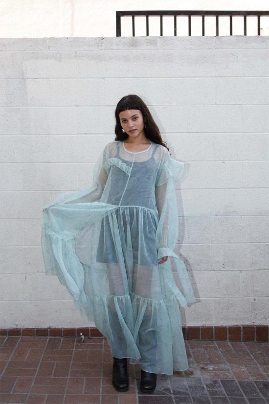  케이코 롱 원피스 Kk Co Nine Twenty Seven 드레스 워프드 모스