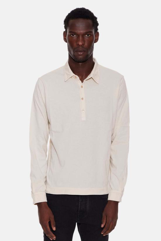  볼리올리 폴로 티셔츠 Boglioli 긴팔 폴로 바닐라