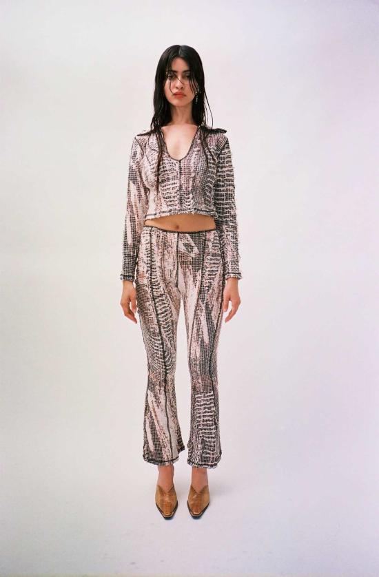  Luna Del Pinal 긴팔 티셔츠 루나 델 피날 토포그래픽 롱슬리브 폴로 프린트