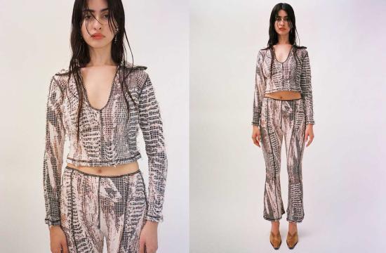  Luna Del Pinal 긴팔 티셔츠 루나 델 피날 토포그래픽 롱슬리브 폴로 프린트 - OTHER BRANDS