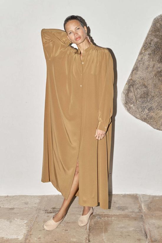  다두라 롱 원피스 흰독말풀 바벨 카프탄 탄