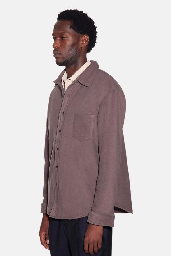  블루&크림 자켓 폴라 플리스 오버셔츠 브라운 - BLUE&CREAM