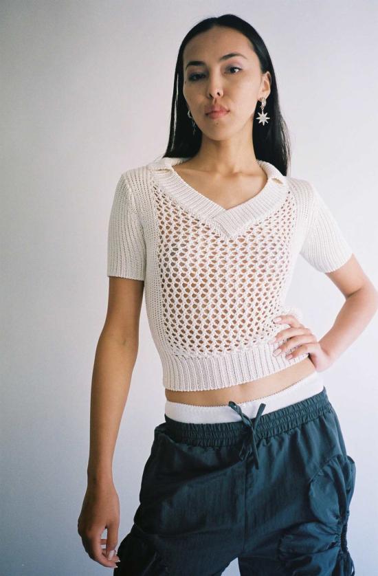  Index Series 반팔 티셔츠 인덱스 시리즈 오픈 니트 폴로 - OTHER BRANDS