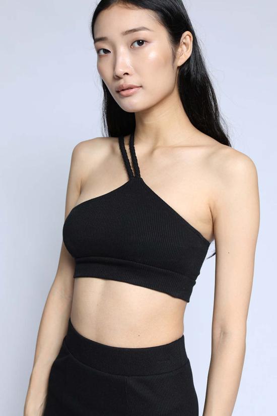  더레인지 브라 더 레인지 원숄더 브레이디드 브랄렛 제트블랙 - THE RANGE