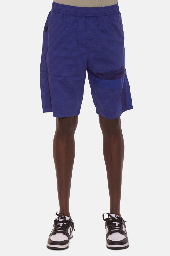  스톤 아일랜드 숏팬츠 나일론 립스톱 스타 인레이 반바지 브라이트 블루