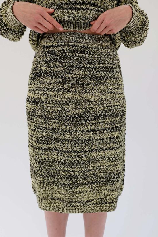  베클리나 숏 스커트 앱토스 스커트 레몬/리코리스