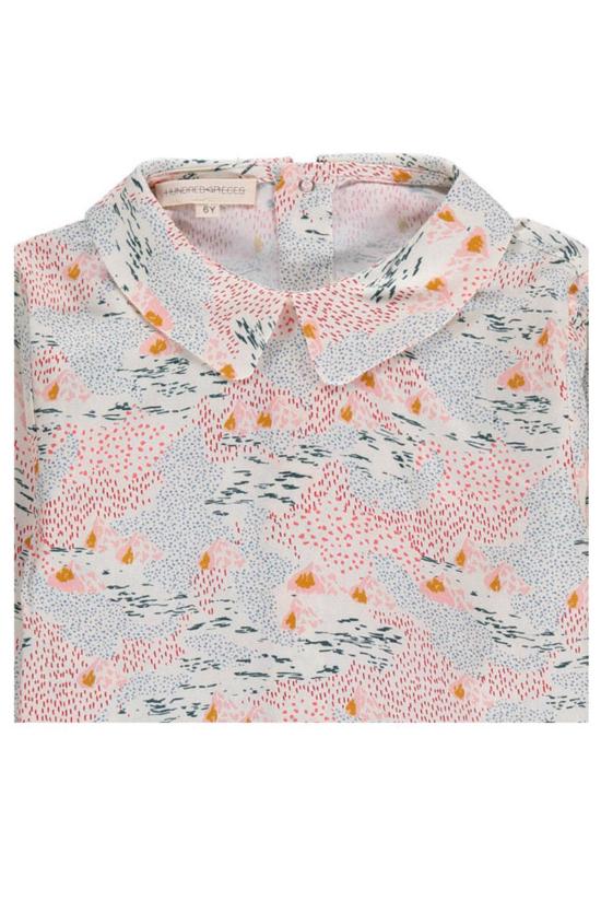  [키즈] Hundred Pieces 블라우스 키즈 헌드레드 피스 마운틴 블라우스 헤더 화이트 - OTHER BRANDS