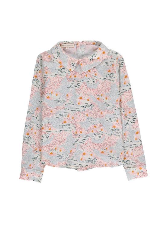  [키즈] Hundred Pieces 블라우스 키즈 헌드레드 피스 마운틴 블라우스 헤더 화이트