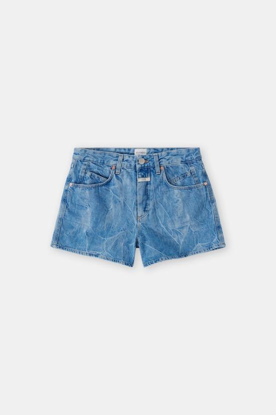  The Fold 데님 원피스 더 폴드 클로즈드 클레어 데님 쇼츠 미드 블루 - OTHER BRANDS