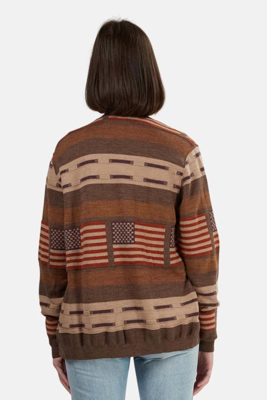  Remi Relief 가디건 레미 릴리프 울 네이티브 보더 카디건 브라운 - OTHER BRANDS