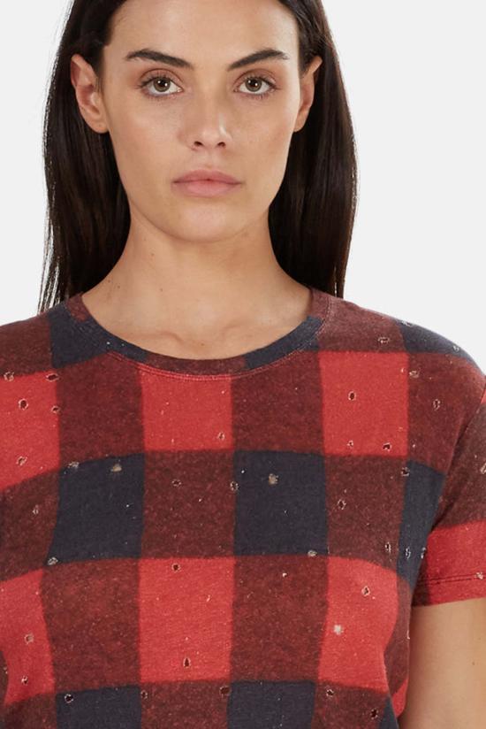  이로 반팔 티셔츠 아 클레이 티 버팔로 체크 - IRO