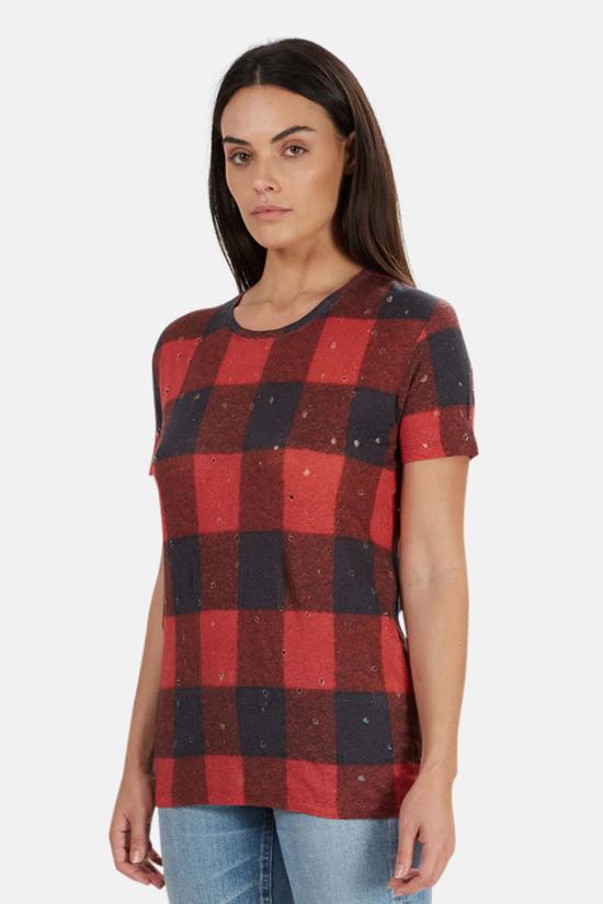  이로 반팔 티셔츠 아 클레이 티 버팔로 체크 - IRO