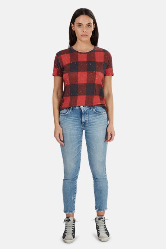  이로 반팔 티셔츠 아 클레이 티 버팔로 체크 - IRO