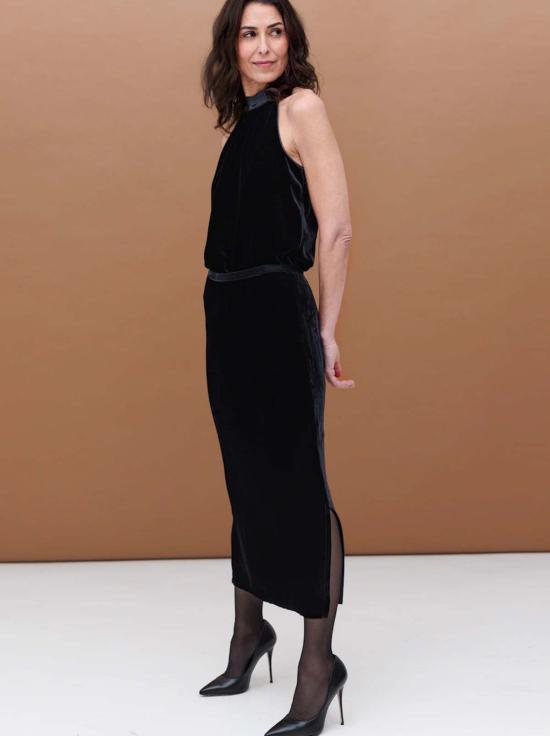  GO SILK 롱 스커트 고실크 이븐 롱 벨벳 스커트 - OTHER BRANDS