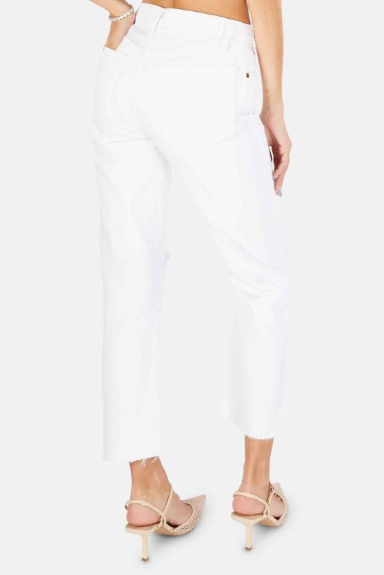  리던 데님 팬츠 Re/Done 70년대 스토브 파이프 진 화이트 파괴됨 - RE/DONE