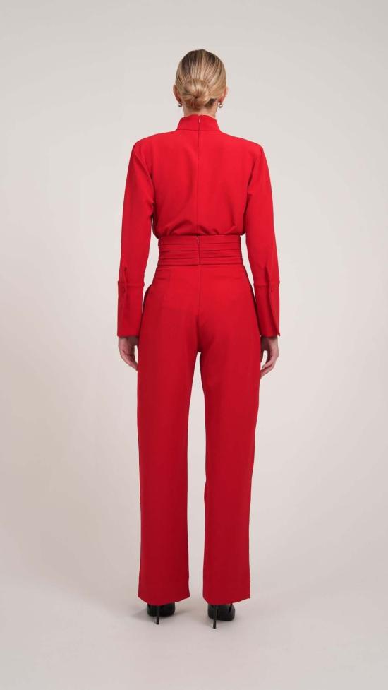  파렌테지 스트레이트 팬츠 턱시도 팬츠 레드 - PARENTEZI