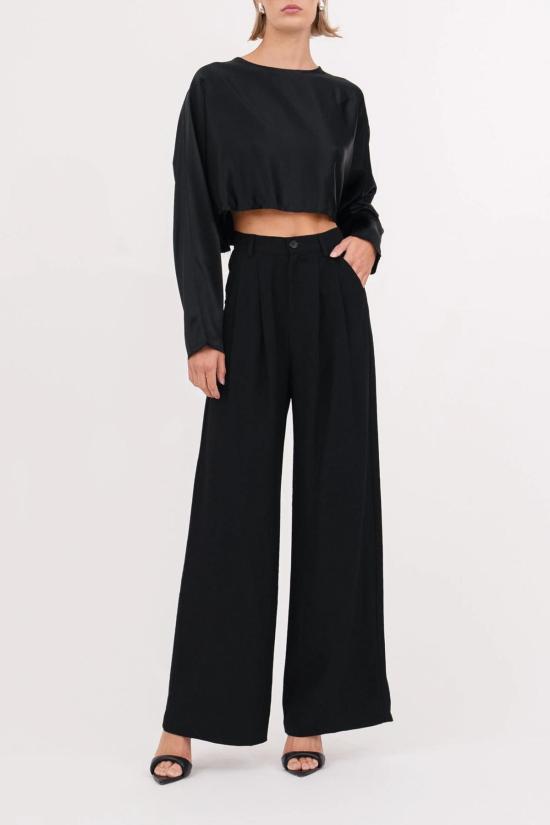  논살란트 레이블 스트레이트 팬츠 논샬런트 라벨 파비 팬츠 블랙 - NONCHALANT LABEL