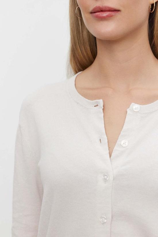  벨벳 바이 그레이엄 앤 스펜서 가디건 벨벳 바이 그레이엄 & 스펜서 비올렛 카디건 칠크 - VELVET BY GRAHAM & SPENCER