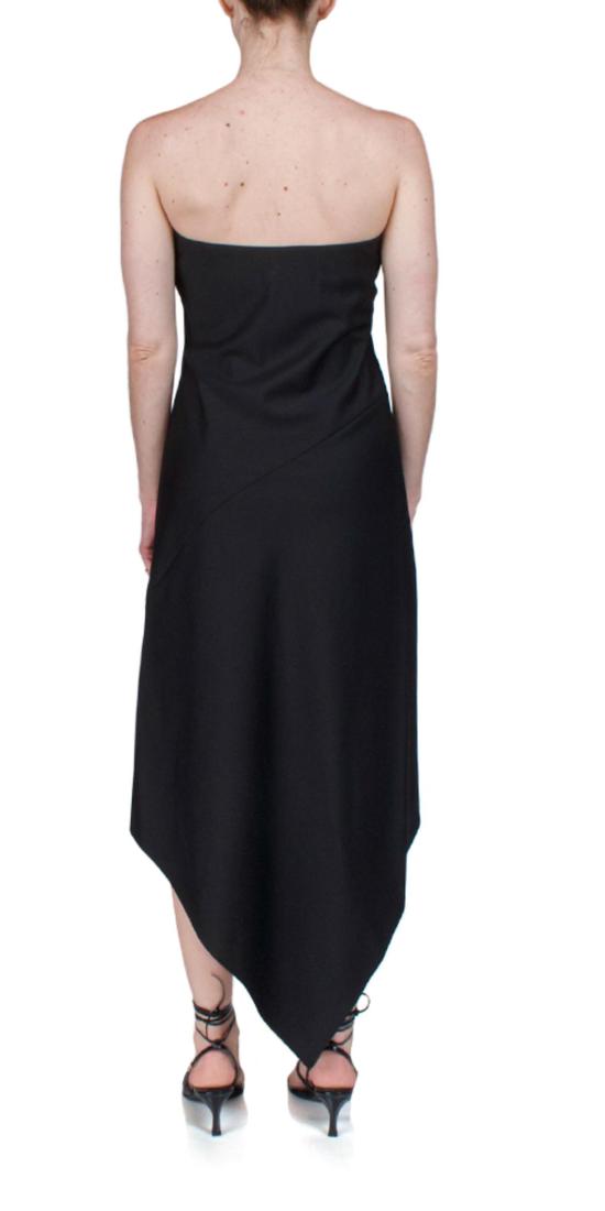  헬무트랭 미디 원피스 헬무트 랭 울 스카프 헴 드레스 - HELMUT LANG