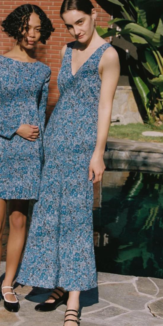  차오 루시아 롱 원피스 Ciao Lucia Reine 새틴 맥시 드레스 데이지 - CIAO LUCIA