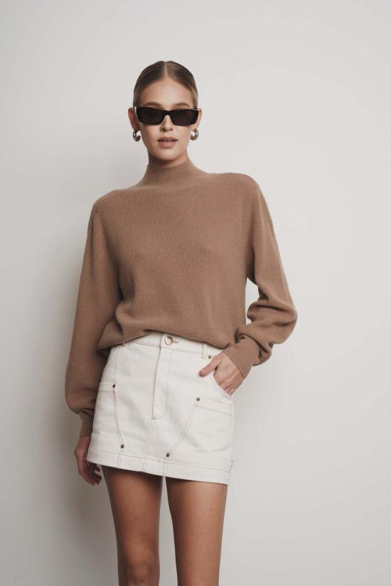  파렌테지 숏 스커트 하퍼 미니 스커트 아이보리 - PARENTEZI