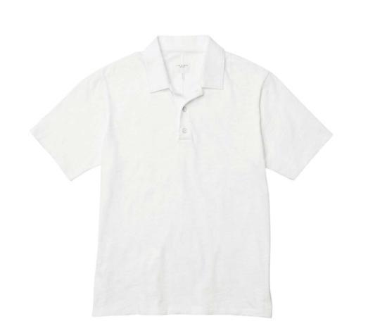  랙앤본 폴로 티셔츠 Rag & Bone 클래식 플레임 반팔 코튼 폴로 셔츠 화이트