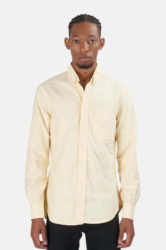  Blue&Cream 긴팔 셔츠 블루&크림 옥스포드 버튼 다운 옐로우