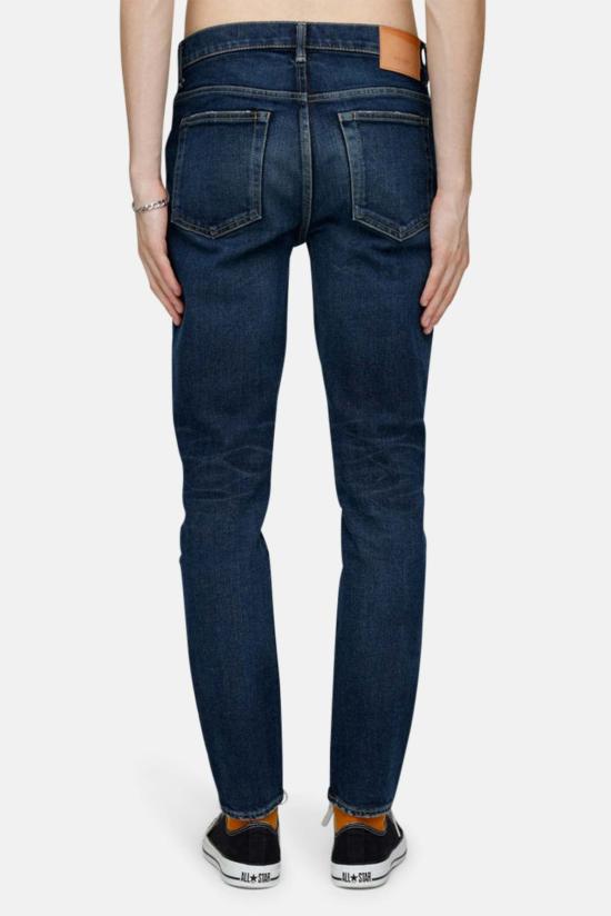  마우지 데님 팬츠 무시 살린 스키니 진 다크 블루 - MOUSSY