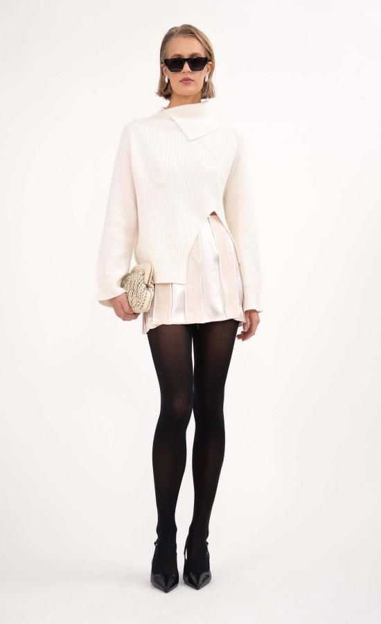  논살란트 레이블 숏 스커트 논샬런트 라벨 아스펜 스커트 화이트 - NONCHALANT LABEL