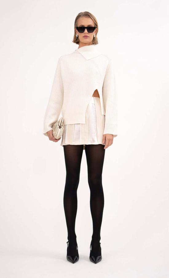  논살란트 레이블 숏 스커트 논샬런트 라벨 아스펜 스커트 화이트 - NONCHALANT LABEL