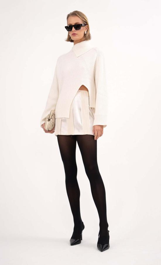  논살란트 레이블 숏 스커트 논샬런트 라벨 아스펜 스커트 화이트 - NONCHALANT LABEL