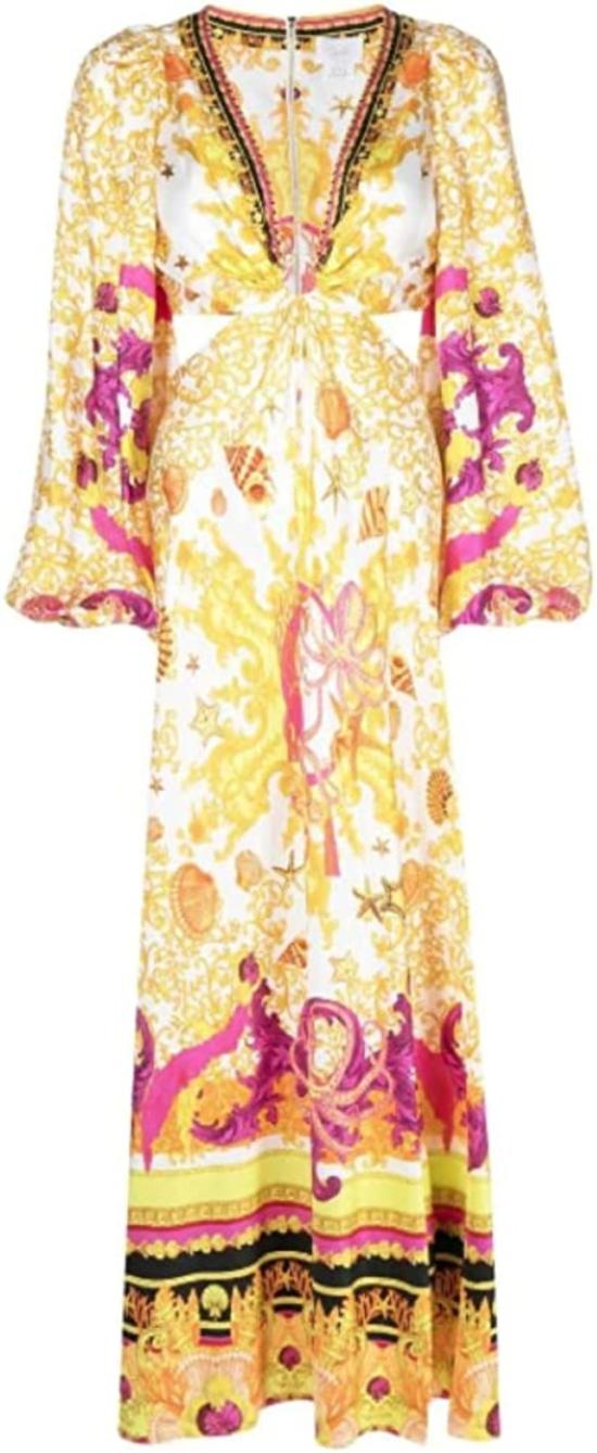  카밀라 숏 원피스 U 링 컷 아웃 드레스 오징어 - CAMILLA