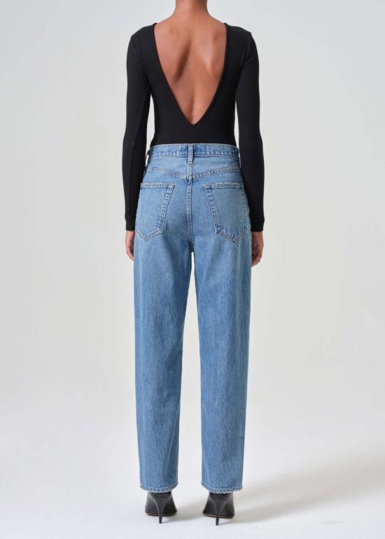  에이골디 데님 팬츠 아골드 V웨이스트 배기진 페어웨이 - AGOLDE