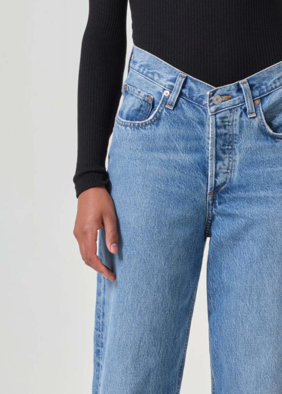  에이골디 데님 팬츠 아골드 V웨이스트 배기진 페어웨이 - AGOLDE