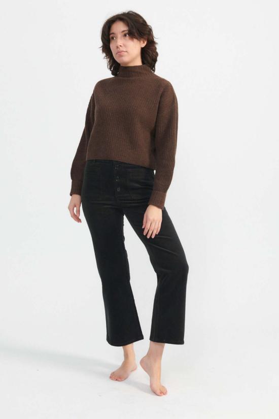  어피스 어파트 스트레이트 팬츠 Apiece Apart 슬림 마스톤 코듀로이 팬츠 미드나잇 - APIECE APART