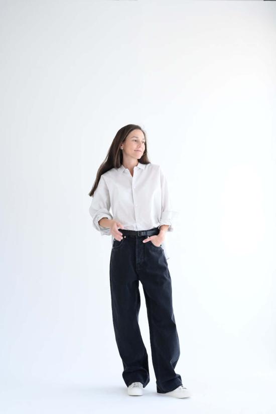  소피 드후레 데님 팬츠 소피 도르 페기 팬츠 블랙 - SOFIE D'HOORE